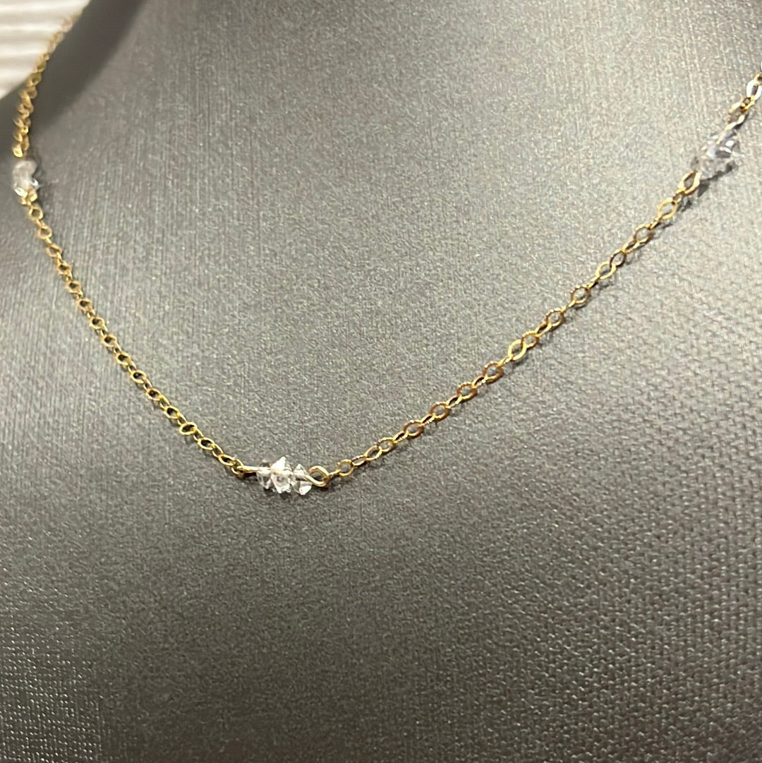 14k GF Chain w/ Herkimer Diamond – Buzzwinkle's Bazaar