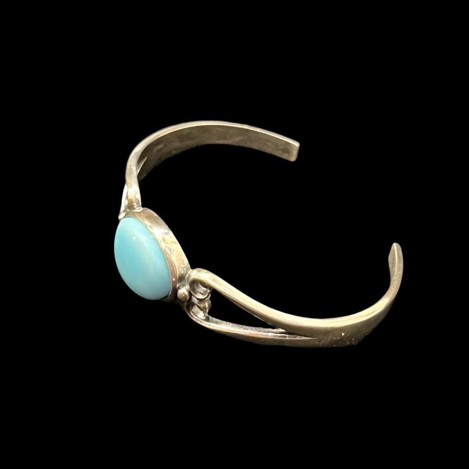 Larimar in Sterling Silver Cuff