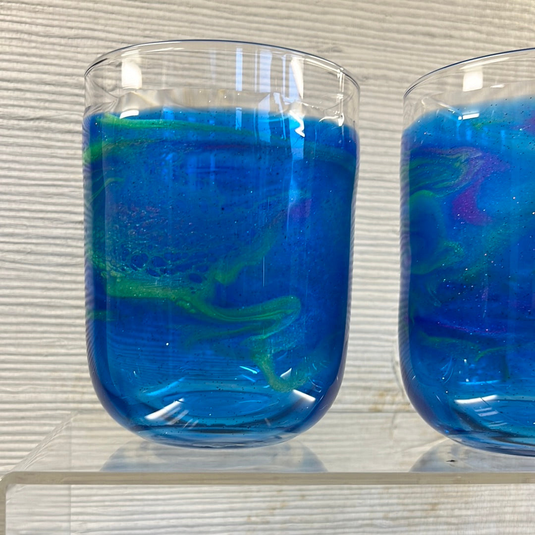 Whiskey Glass Set (Translucent Northern Lights)