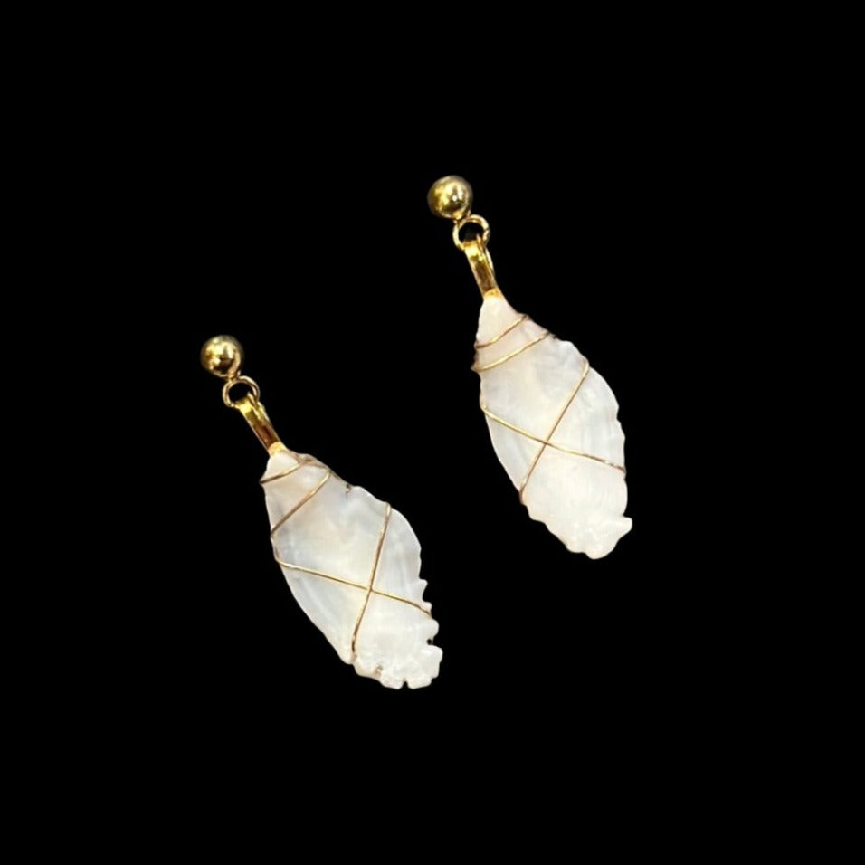yelloweye otolith earrings