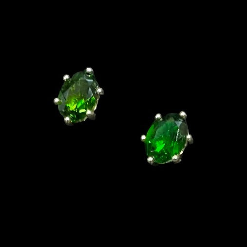 Chrome Diopside earrings