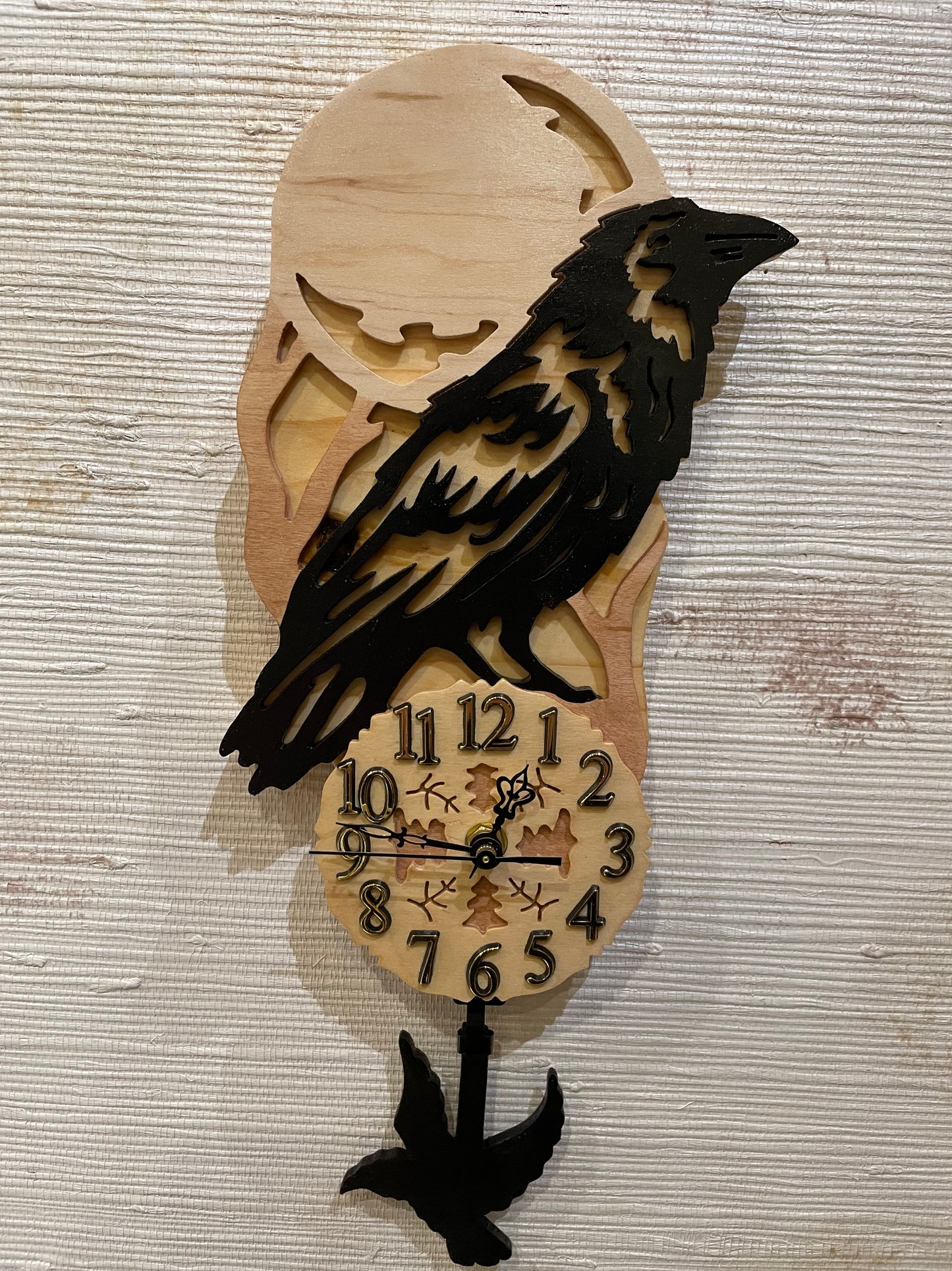 Raven Pendulum Clock