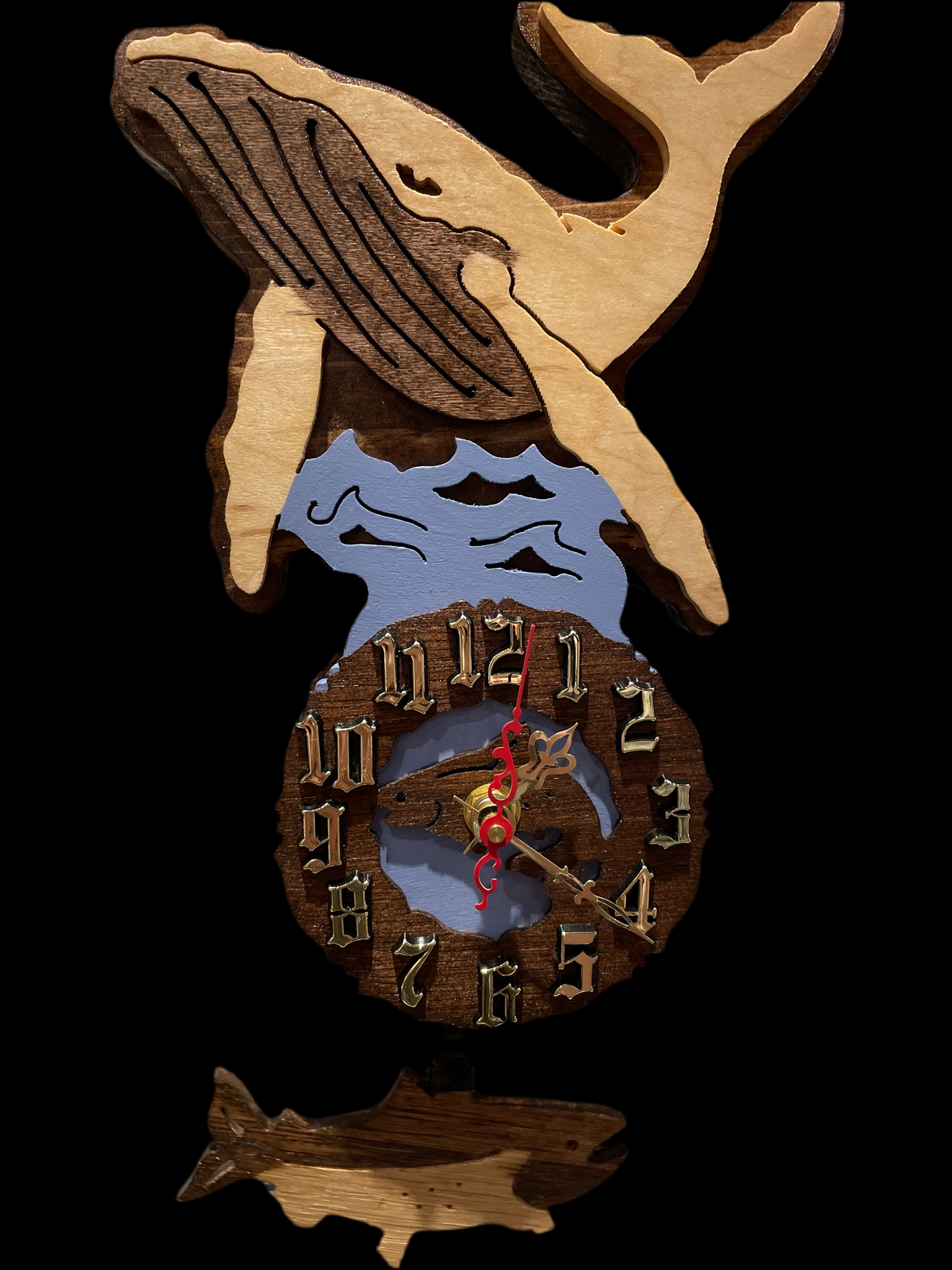 Humpback Whale Pendulum Clock