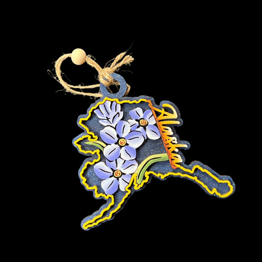 Forget-Me-Not Alaska Ornament