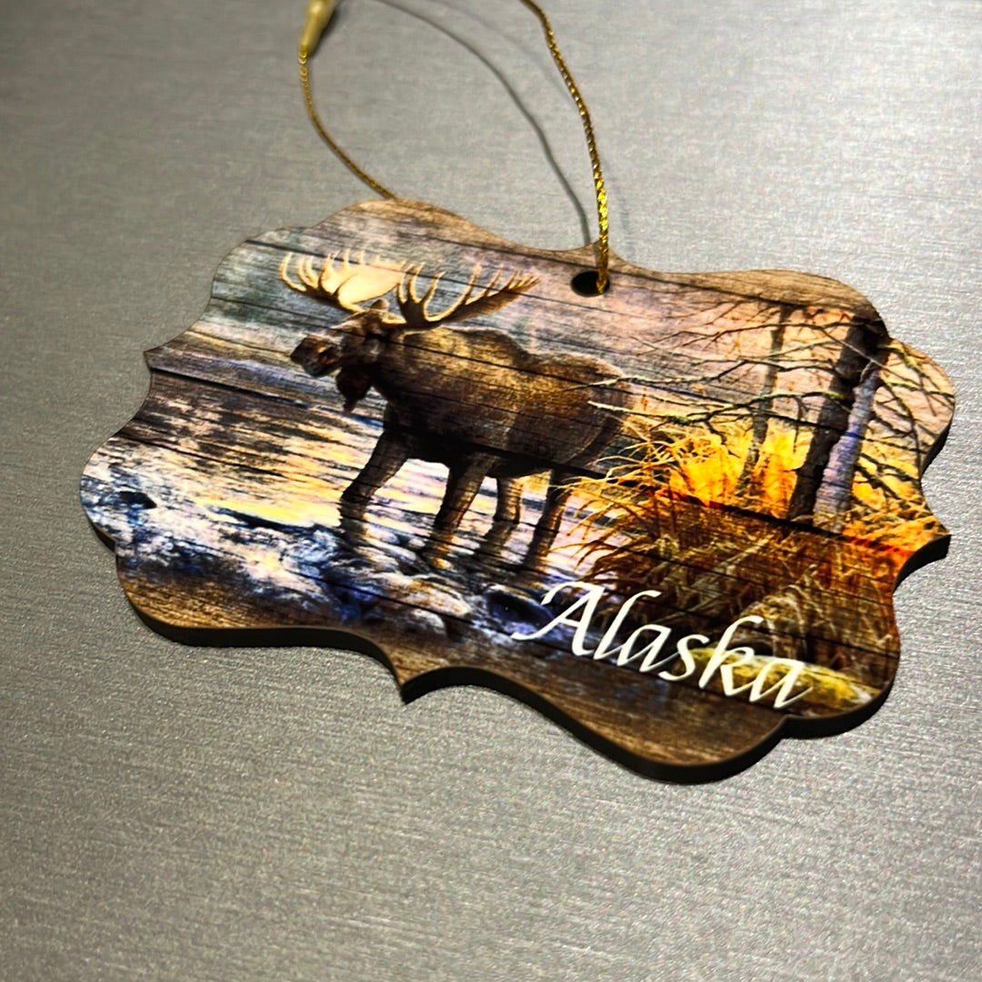 Moose Alaska Ornament