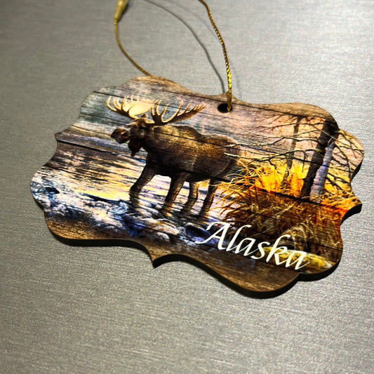 Moose Alaska Ornament