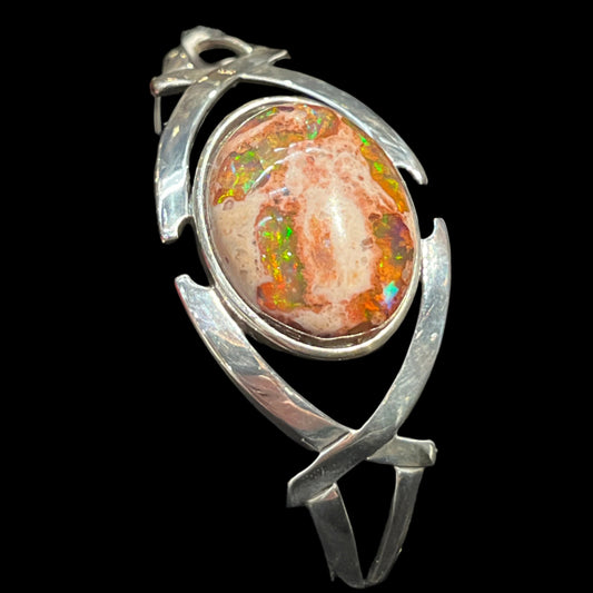 Mexican Orange Opal Bracelet (29.84 ct)