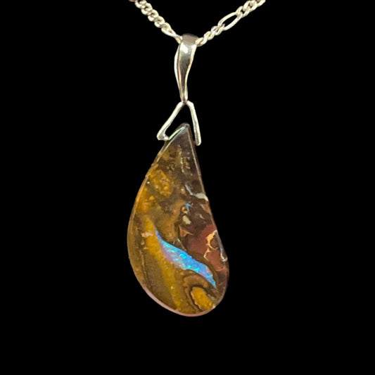 Australian Boulder Opal Pendant