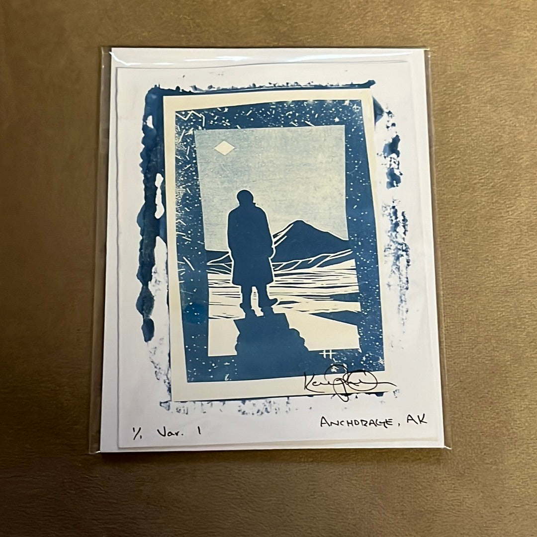 Cyanotype Original (Man & Shadow) – Buzzwinkle’s Bazaar