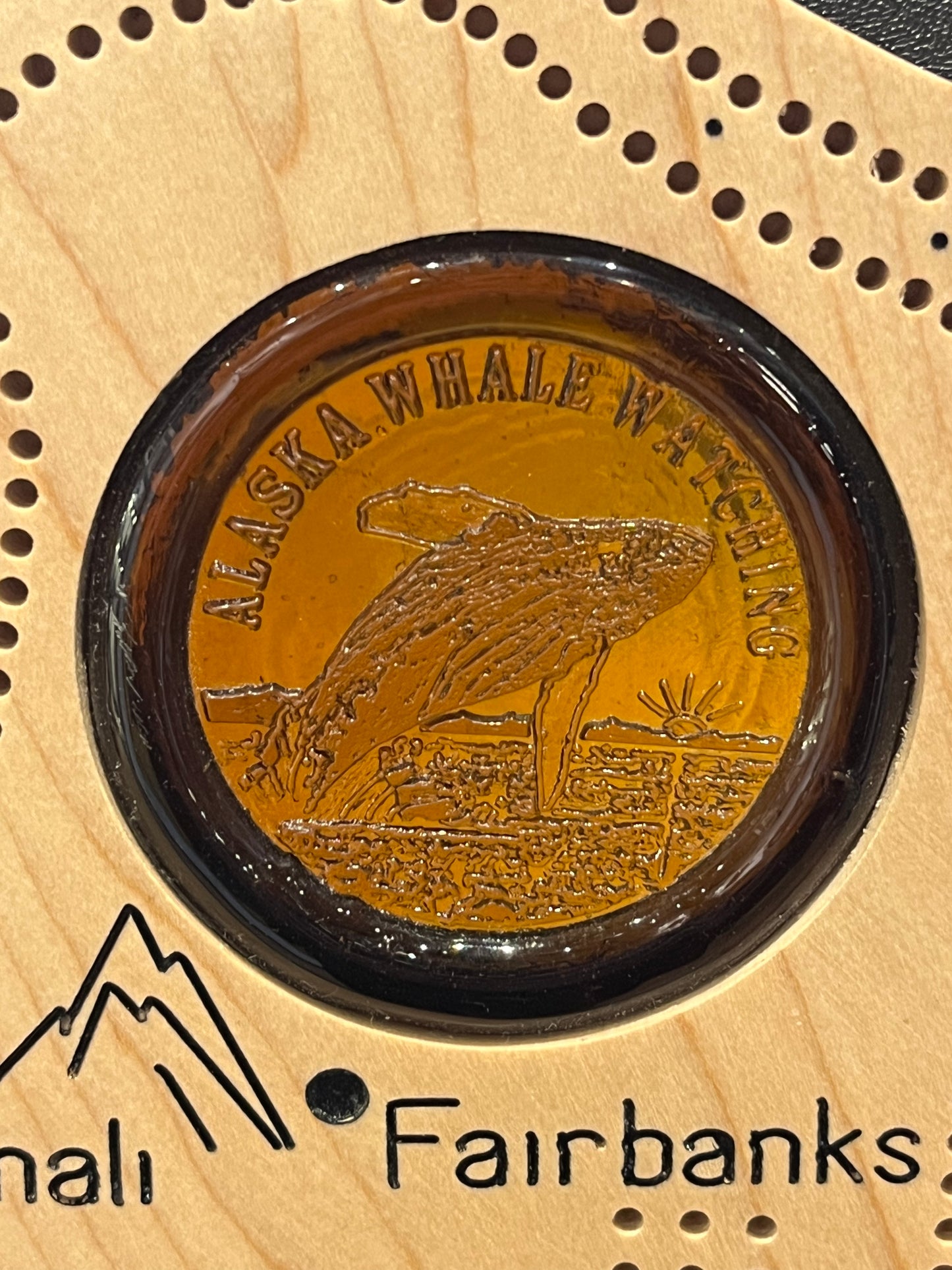 Cribbage Board “Brown Whale”