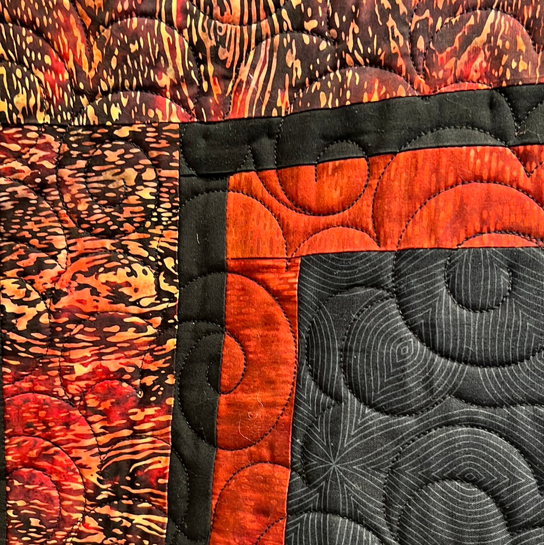 Bear & Fish Hook Wall Quilt (exclusive design by Adel)