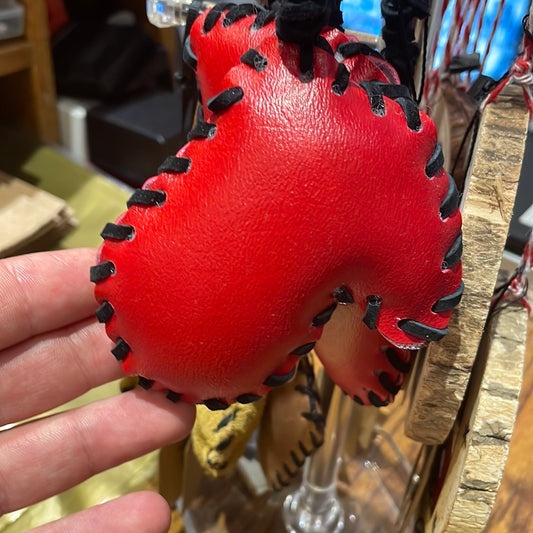 Red Vinyl Mitten Ornament