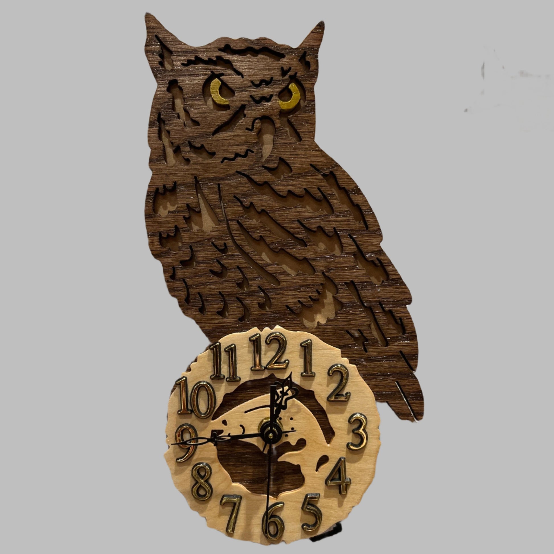 Owl Clock, made in Alaska