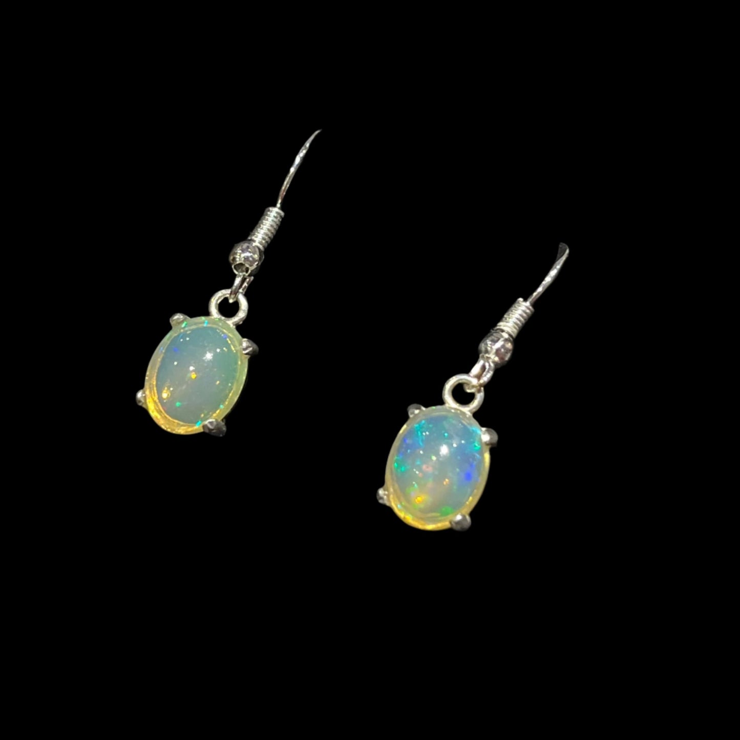 Australian Crystal Opal Earrings Yellow (2.75 ctw)