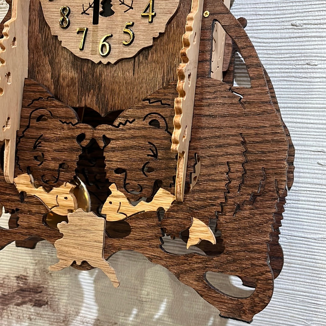 Bear Mantle Clock