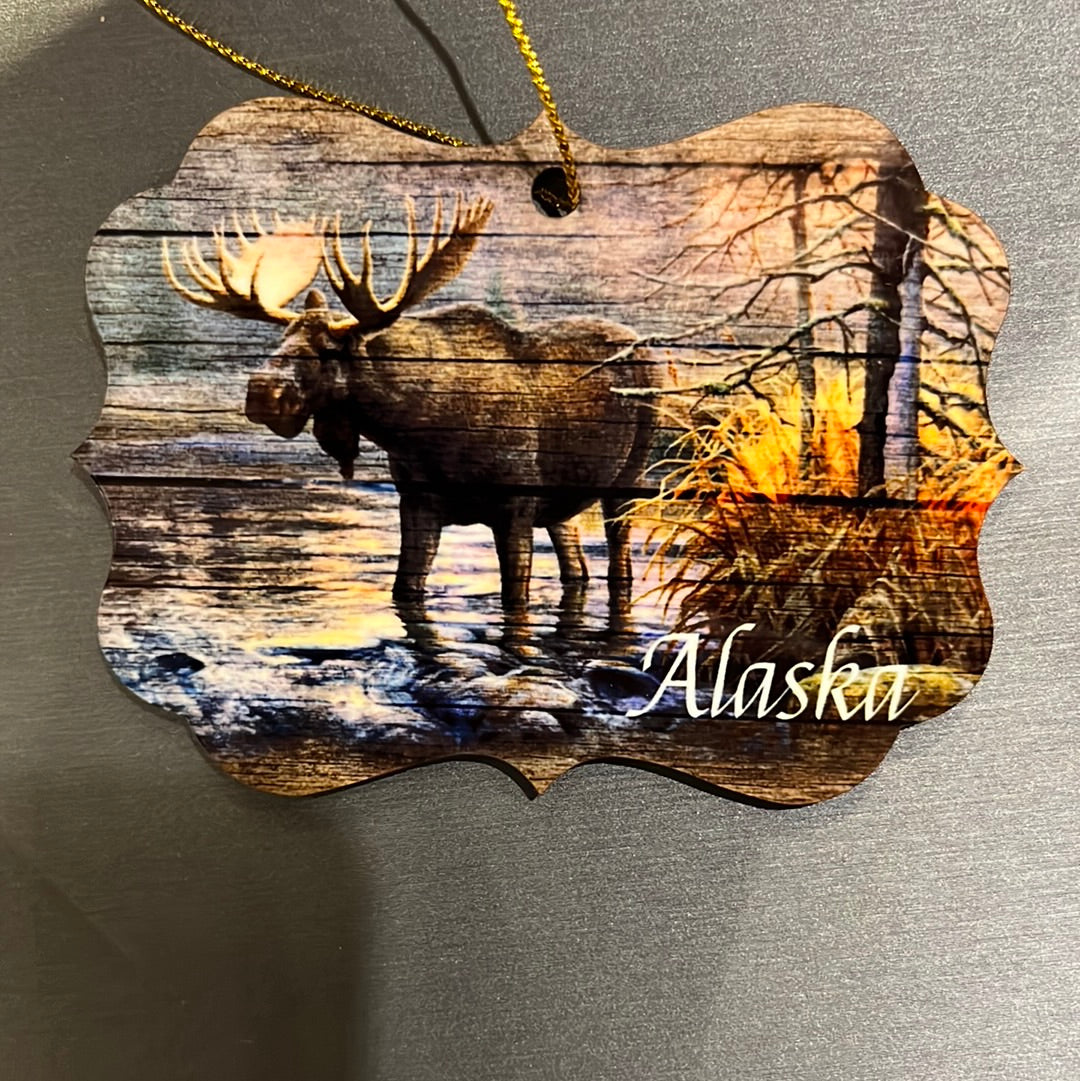 Moose Alaska Ornament