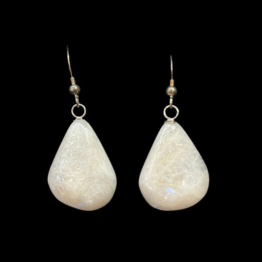 Moonstone Earrings (pear shaped)