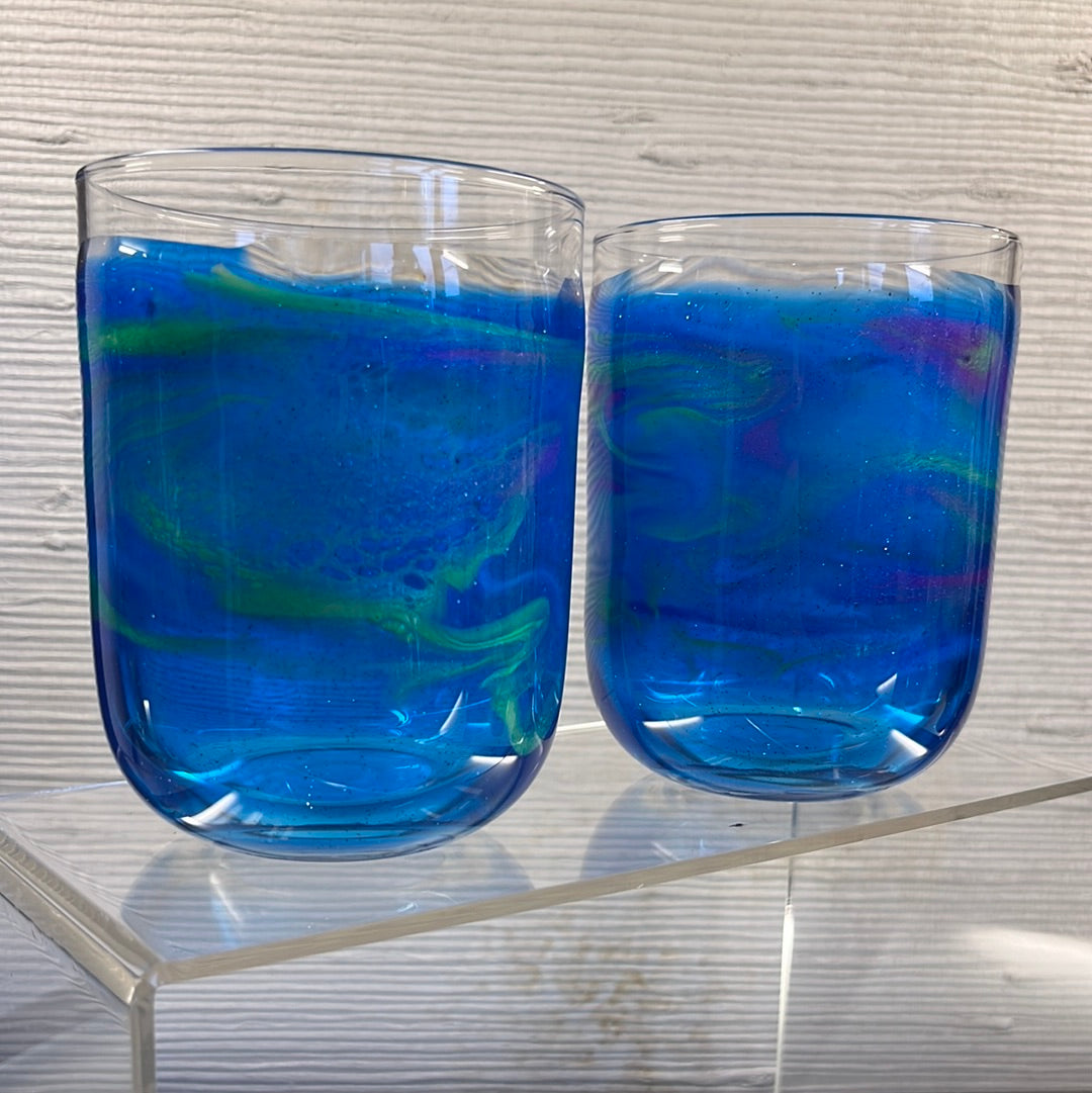 Whiskey Glass Set (Translucent Northern Lights)