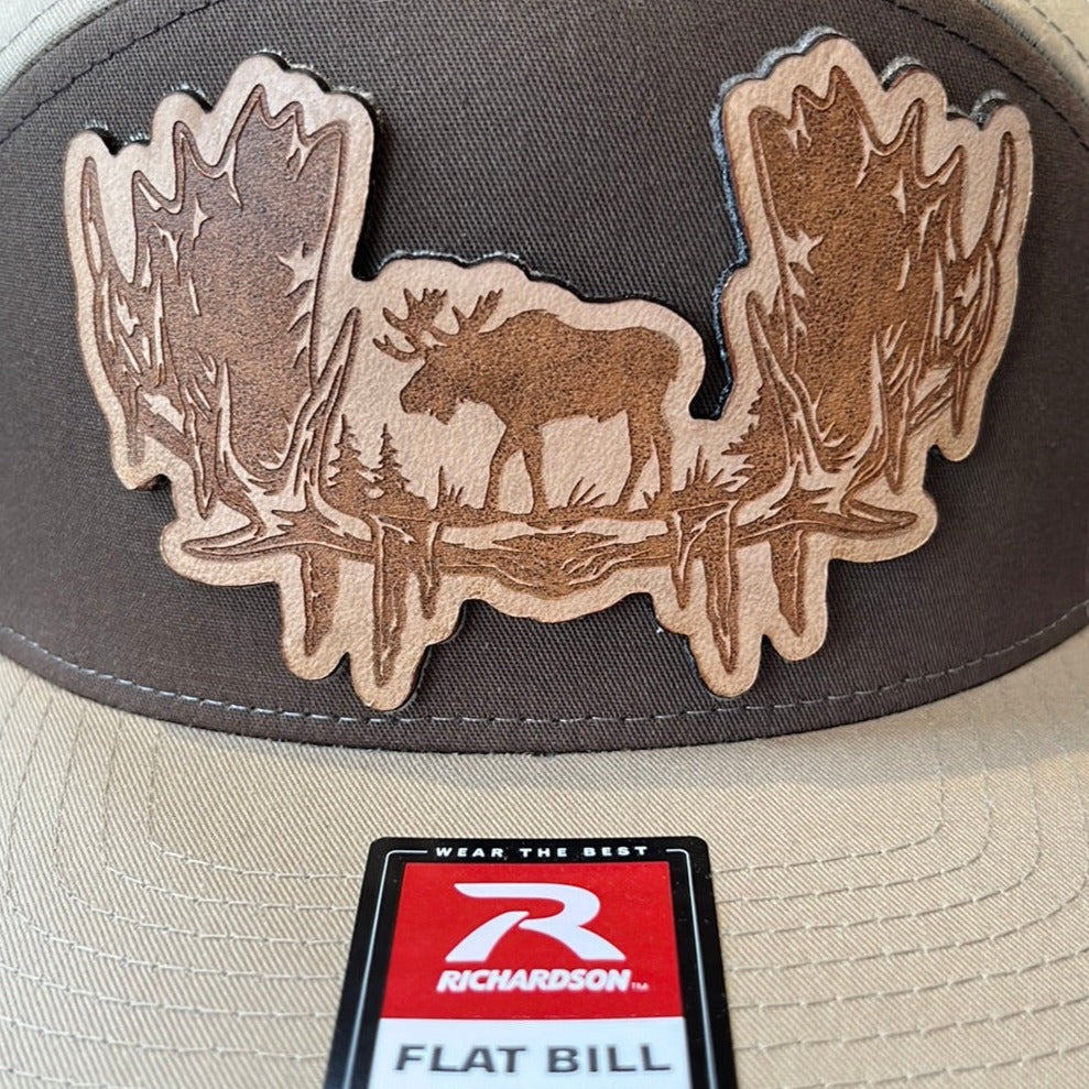 Moose Rack Leather Patch Richardson Hat