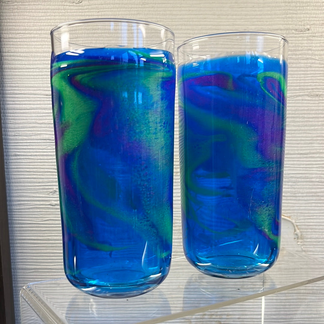 Tall Glass Set of 2 (Translucent Northern Lights)