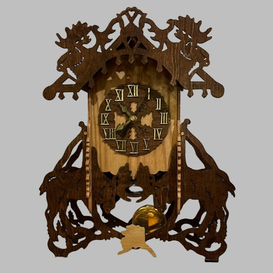 Moose Mantle Clock