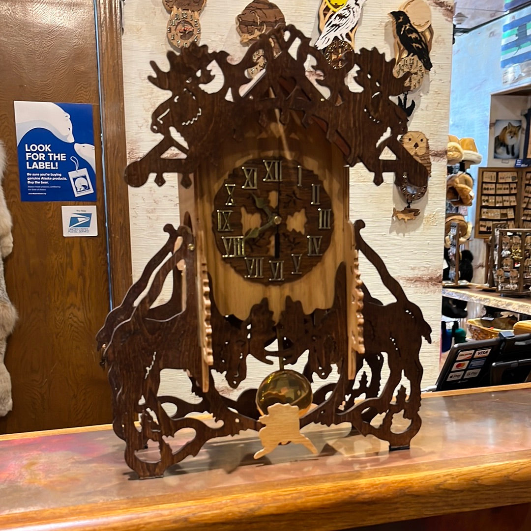 Moose Mantle Clock