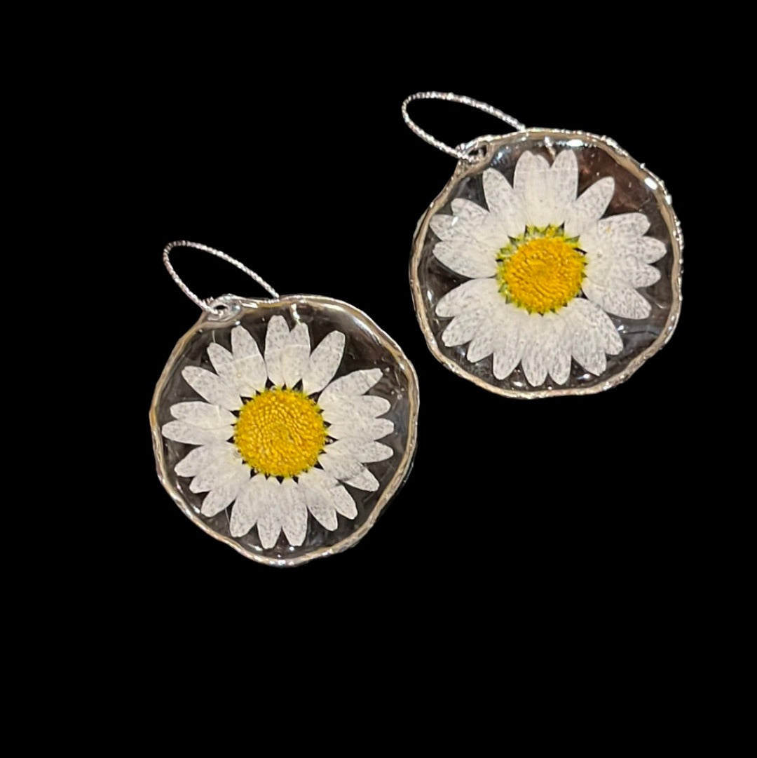 Daisy Earrings - Medium Silver