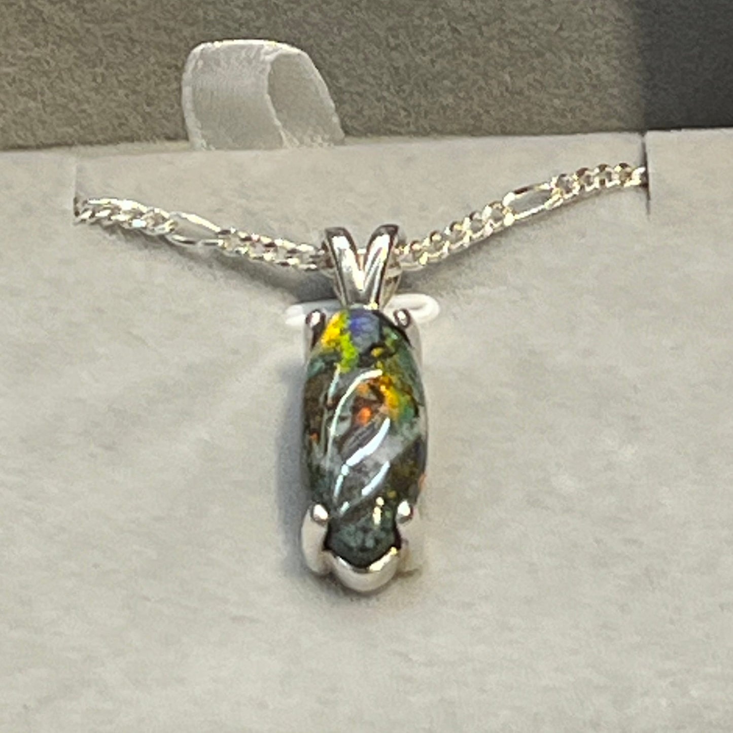 Australian Black Opal Pendant 4.43 ct