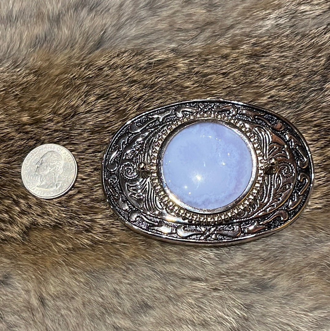 Belt Buckle Lace Agate