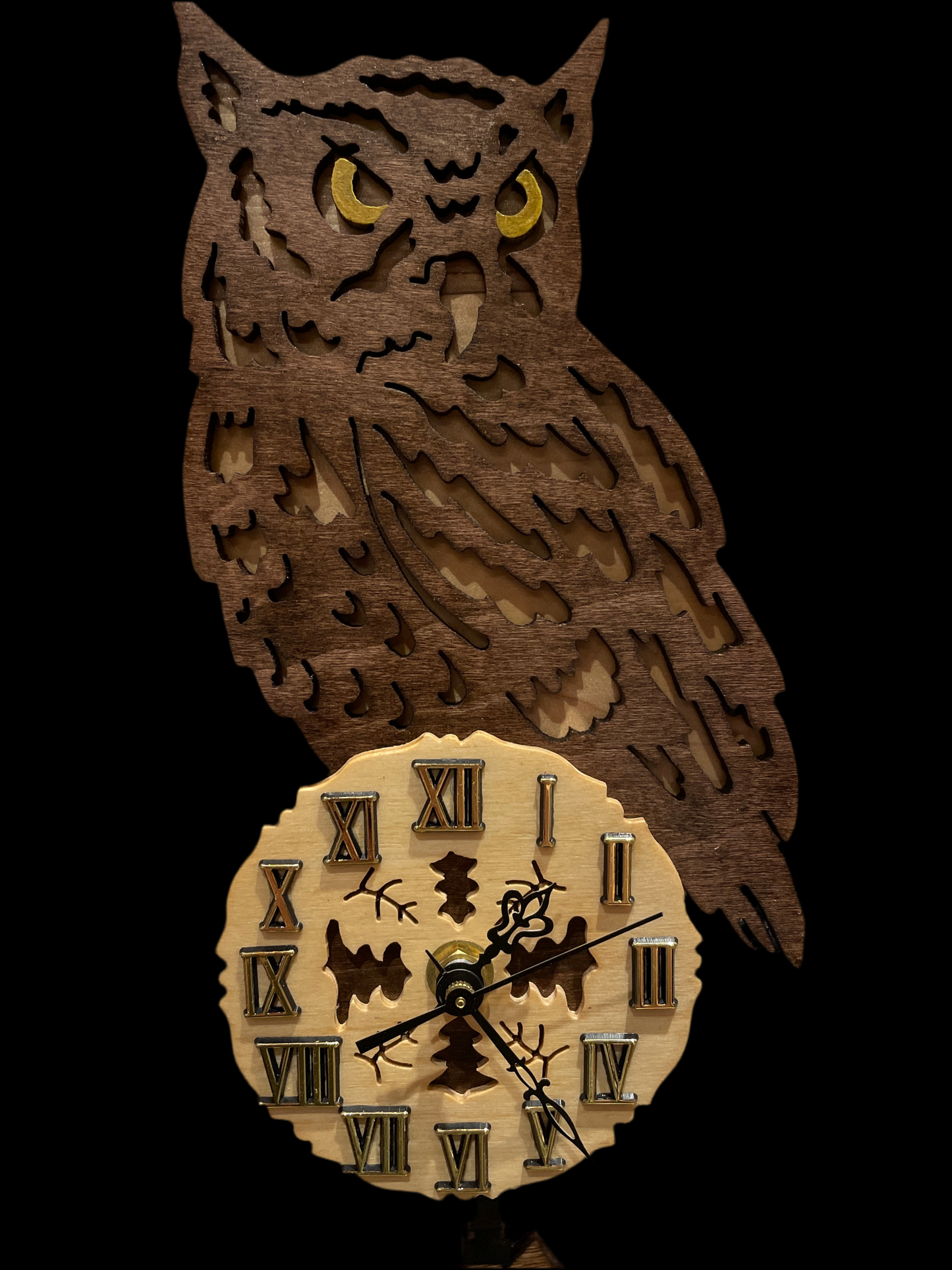 Owl Pendulum Clock