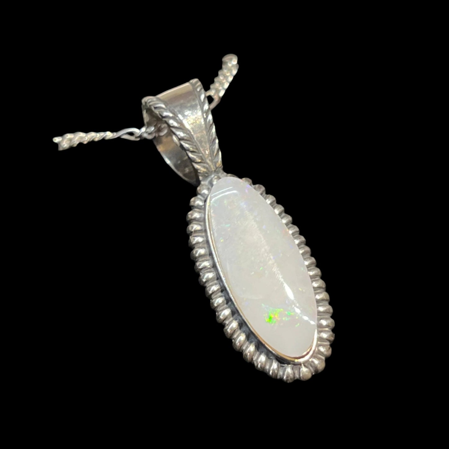 Australian White Opal Pendant