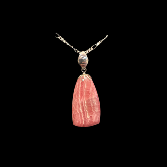 Pink Rhodochrosite Pendant