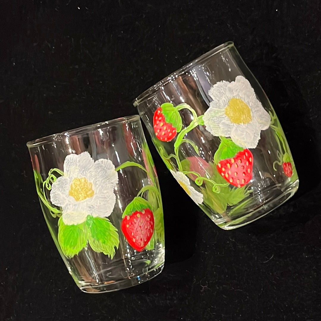 Strawberry small glass set