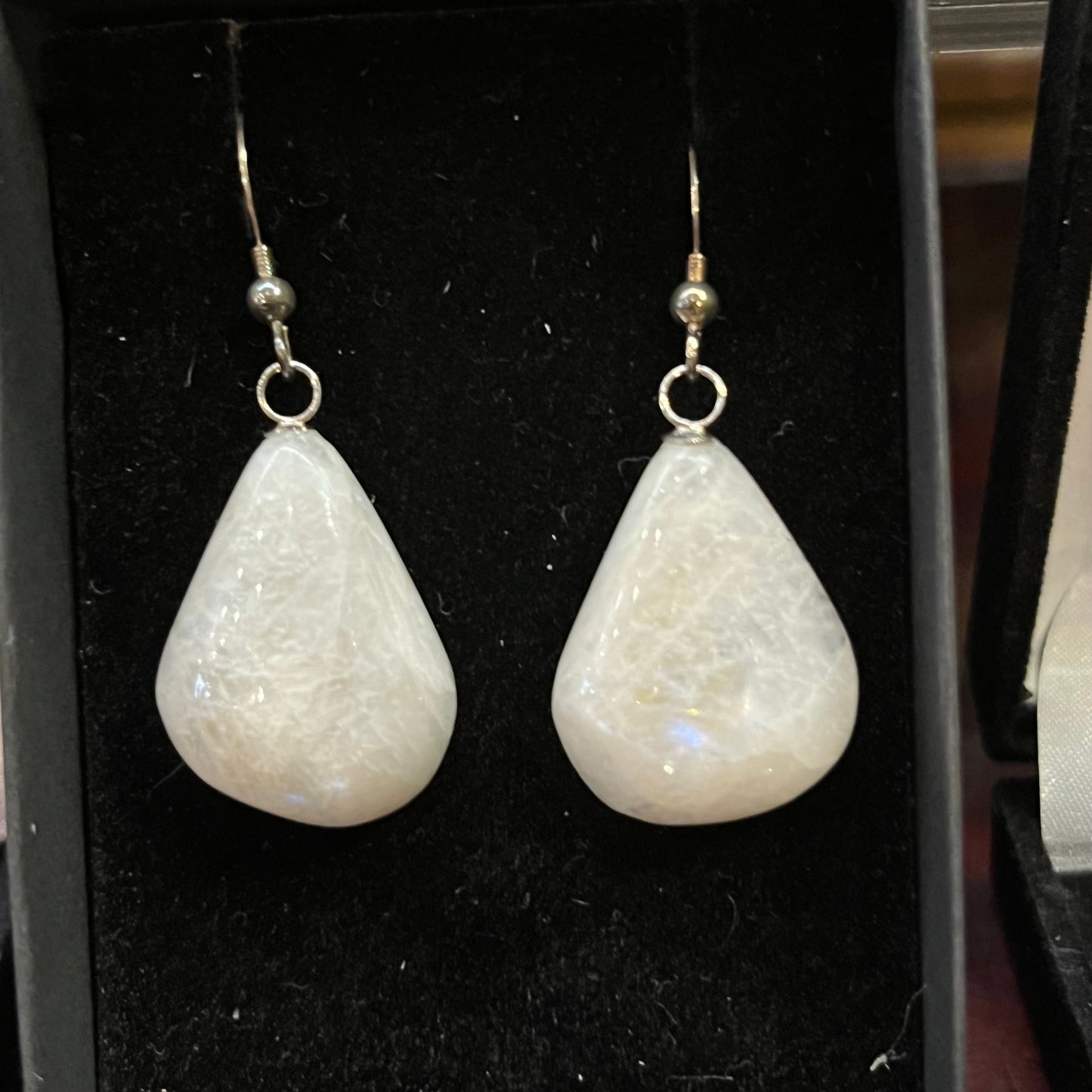 Moonstone Earrings (pear shaped)