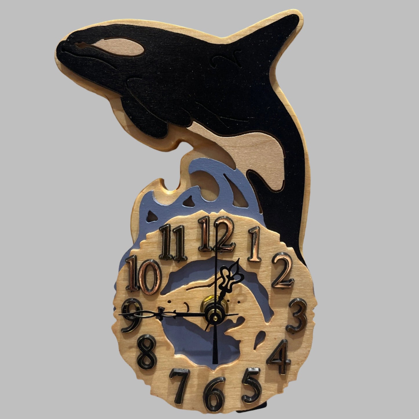 Orca Whale pendulum clock