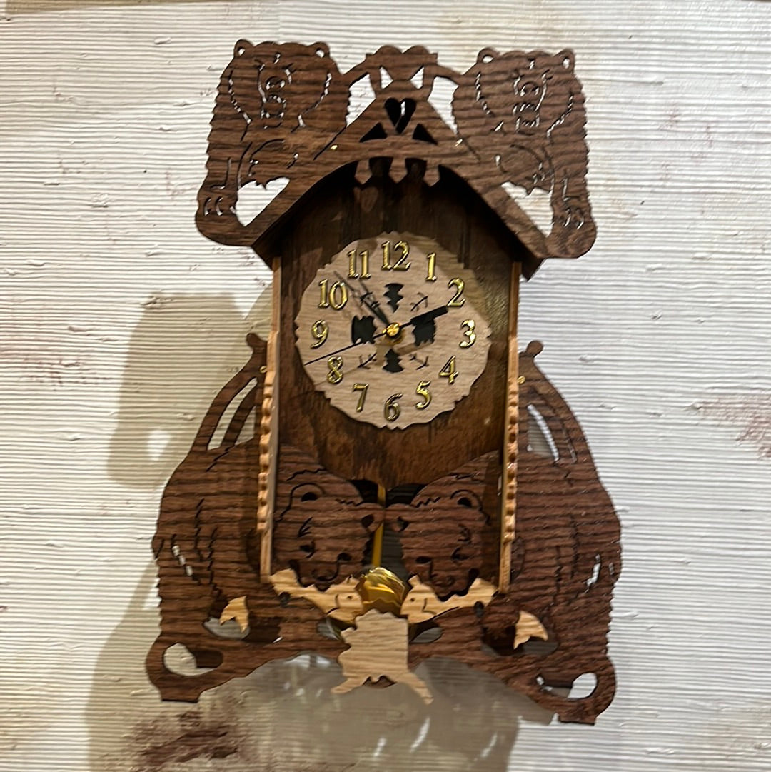 Bear Mantle Clock