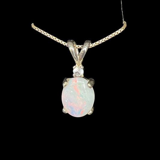 Opal w/ sapphire accent