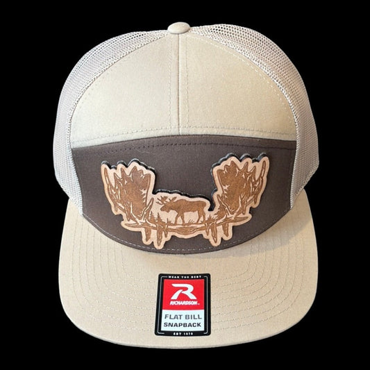 Moose Rack Leather Patch Richardson Hat