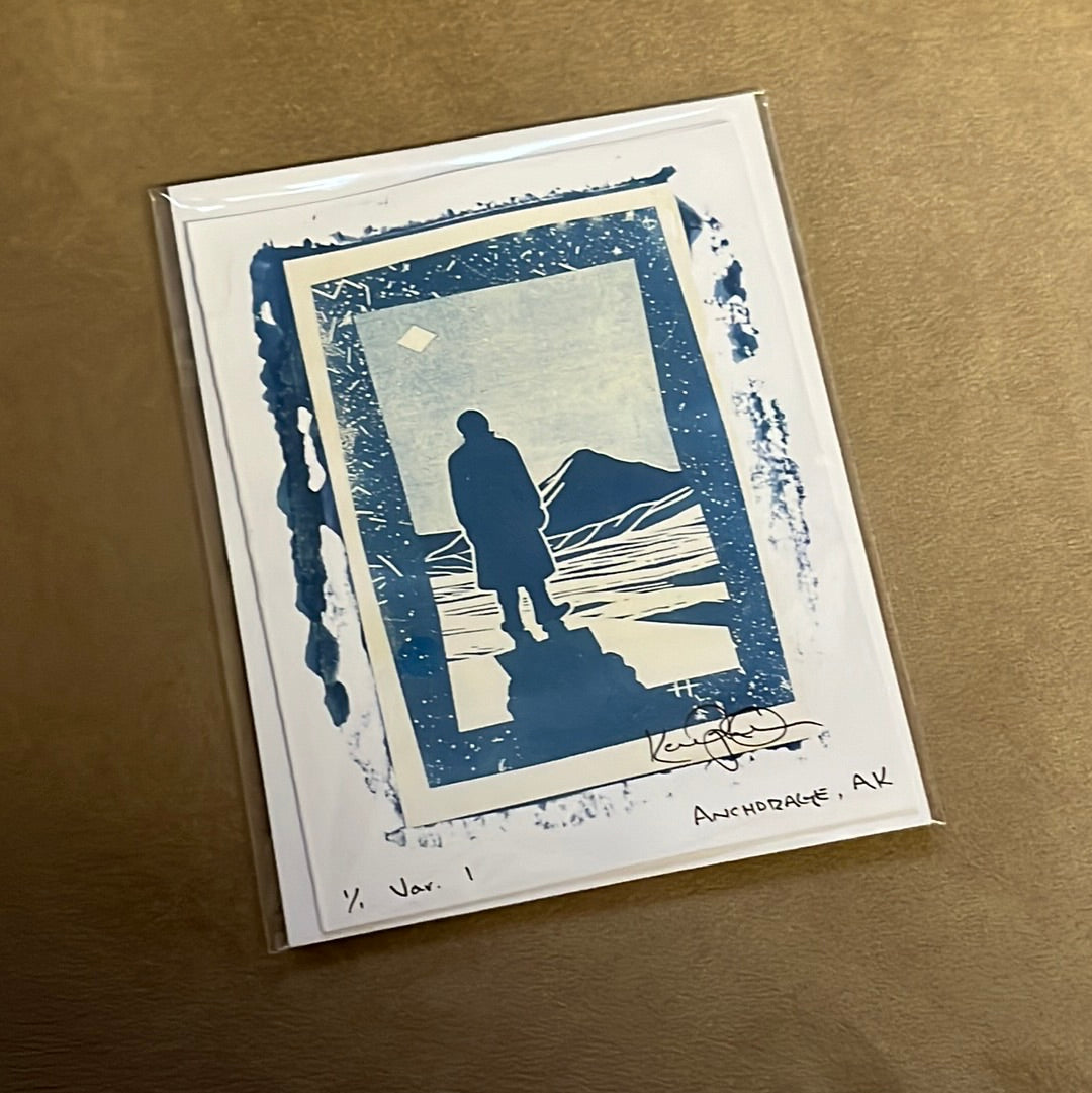 Cyanotype Original (Man & Shadow) – Buzzwinkle’s Bazaar