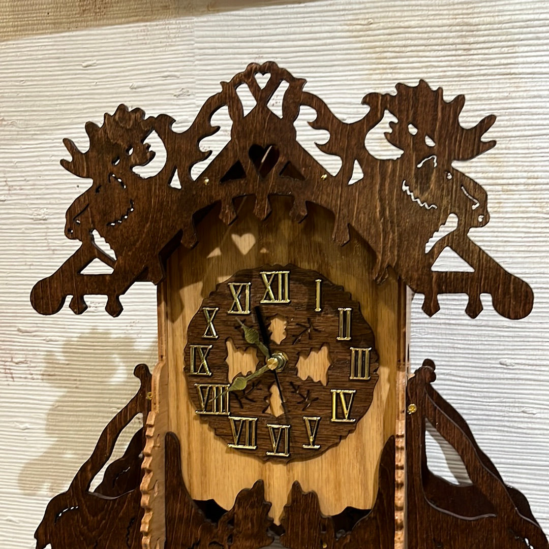 Moose Mantle Clock