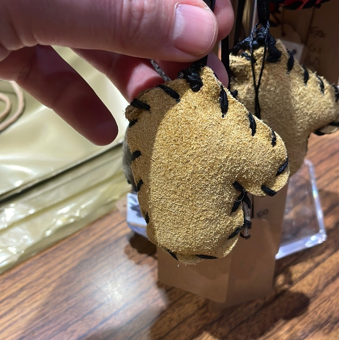 Leather Mitten Ornament