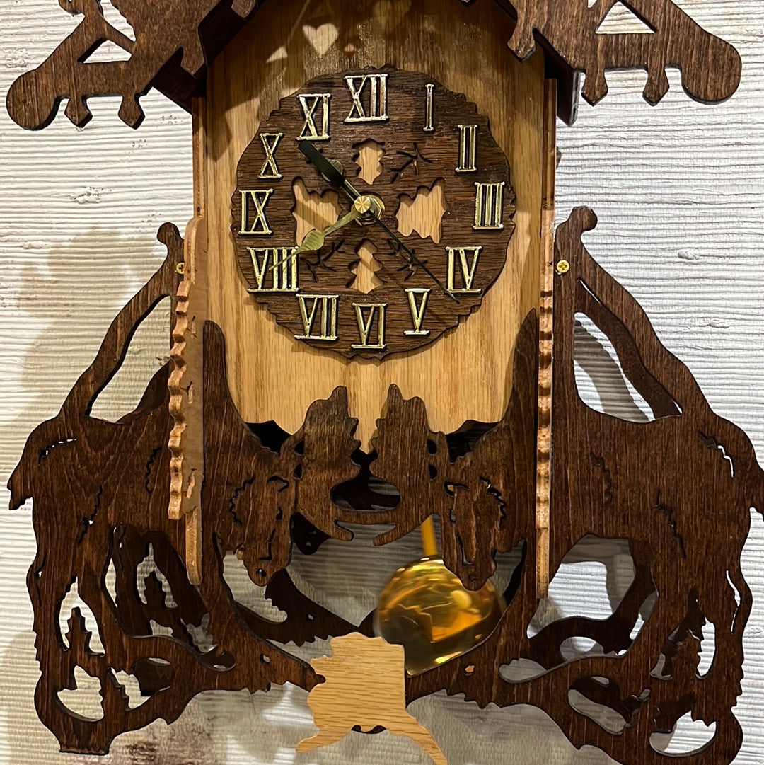 Moose Mantle Clock