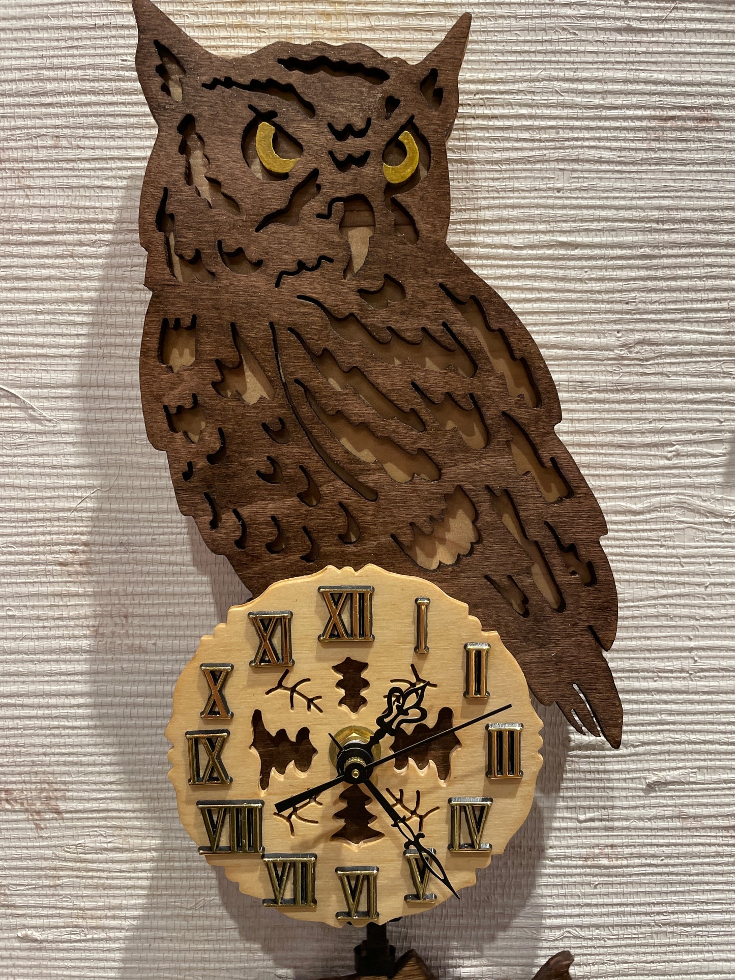 Owl Pendulum Clock