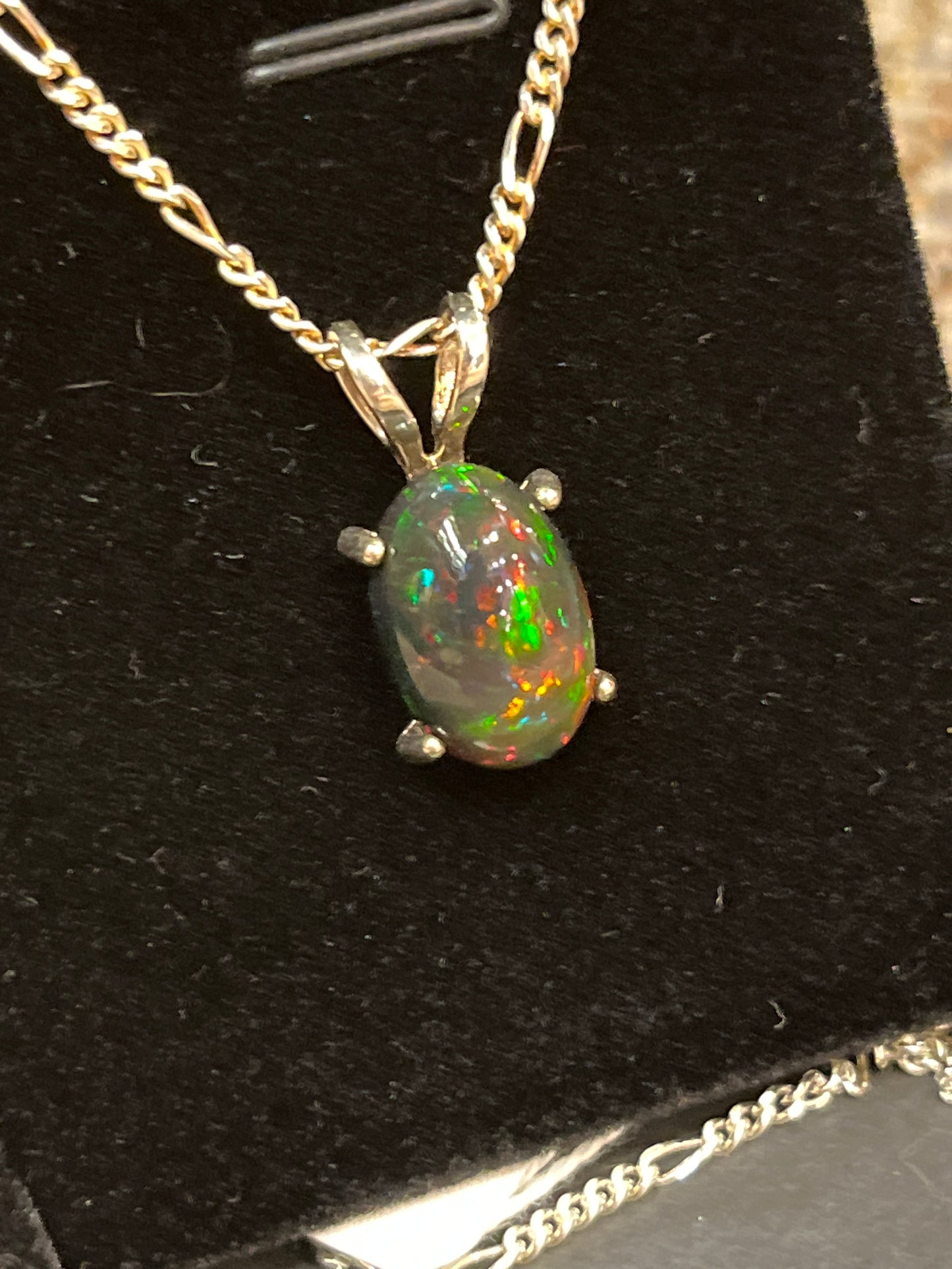 Australian Black Opal Pendant 5.65ct