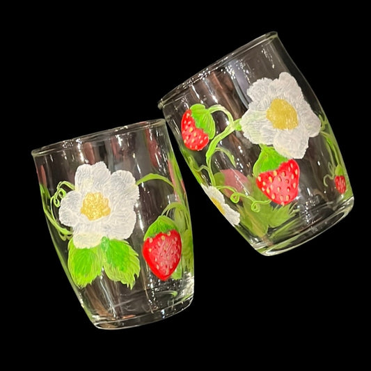 Strawberry small glass set