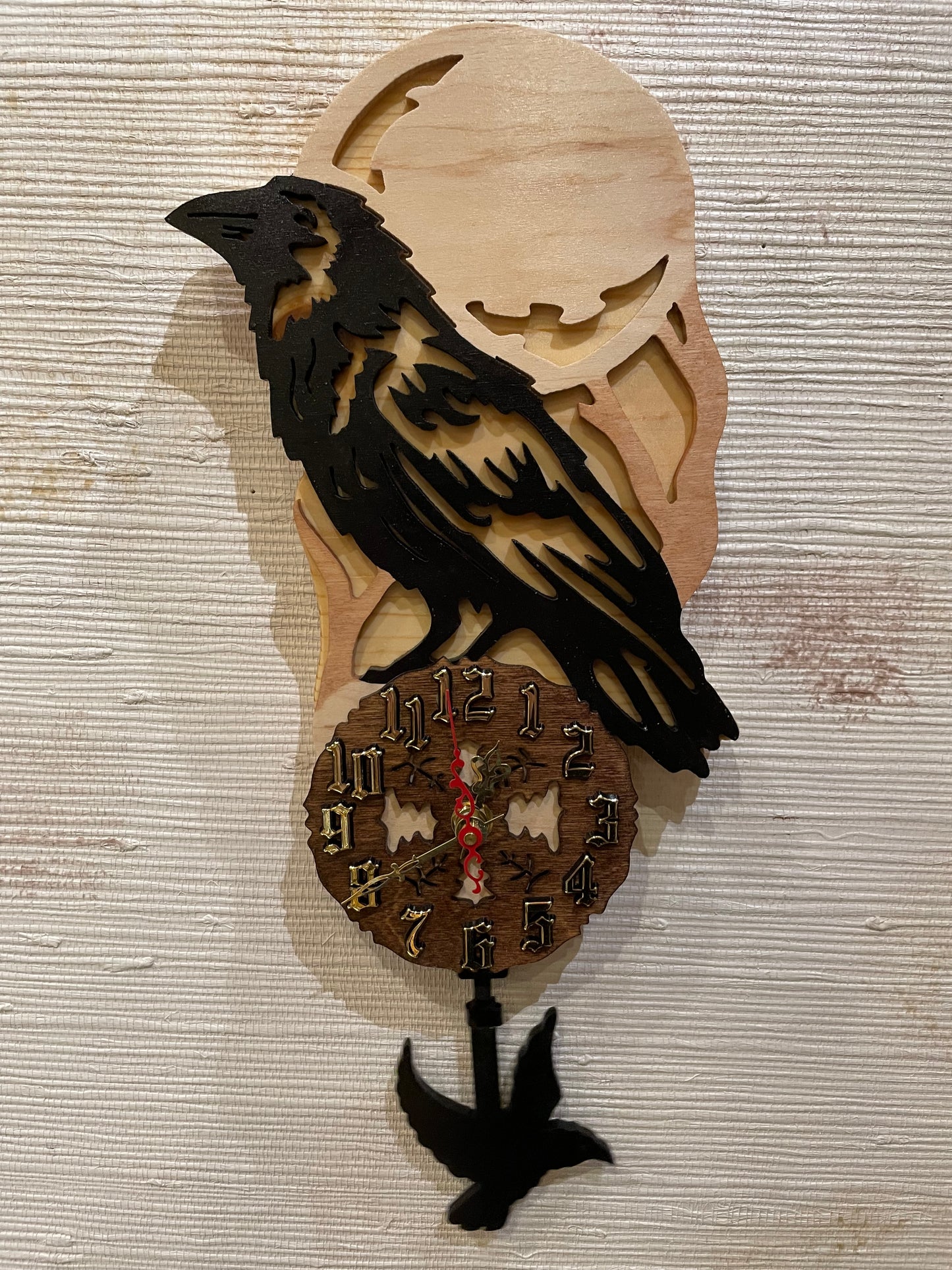 Raven Pendulum Clock