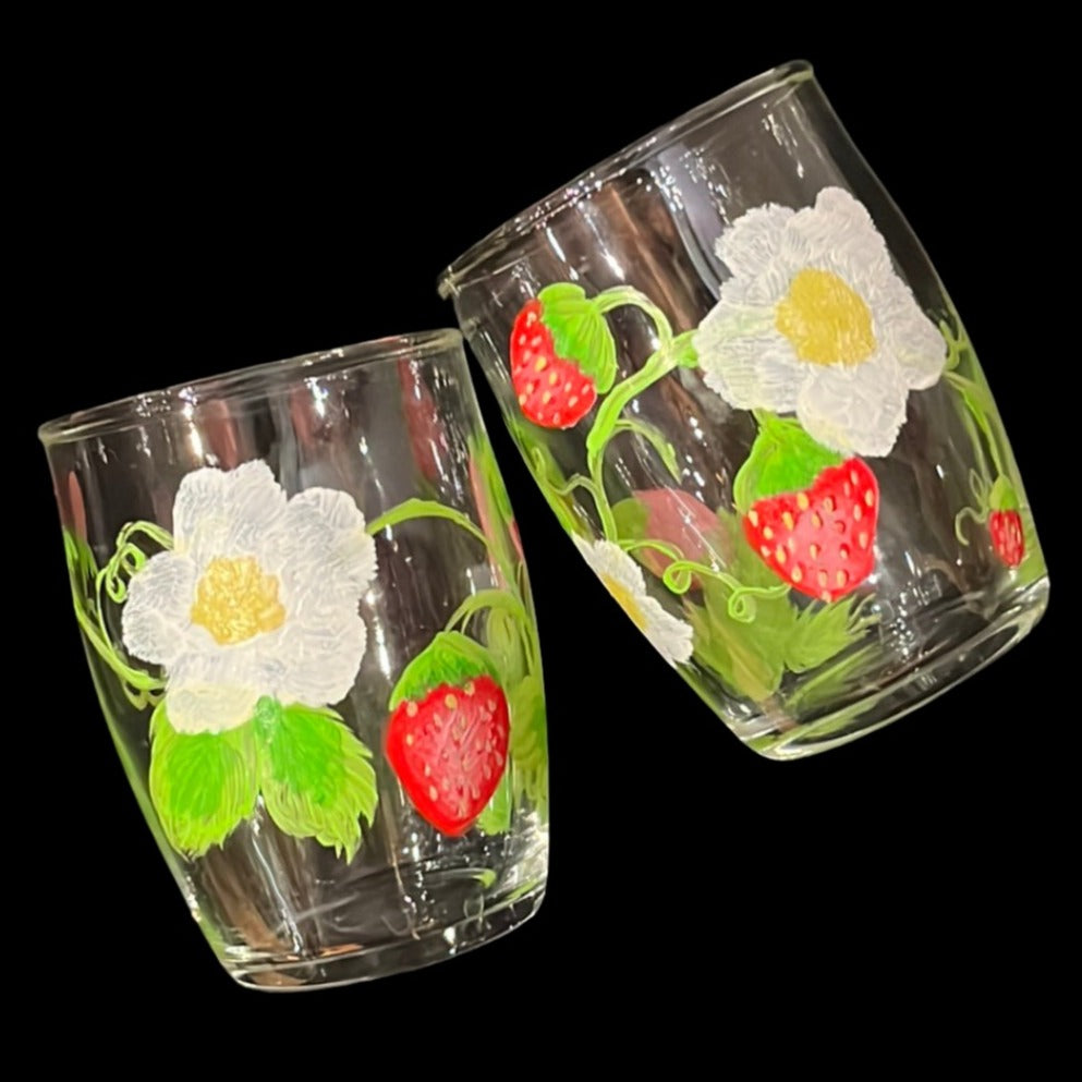 Strawberry small glass set