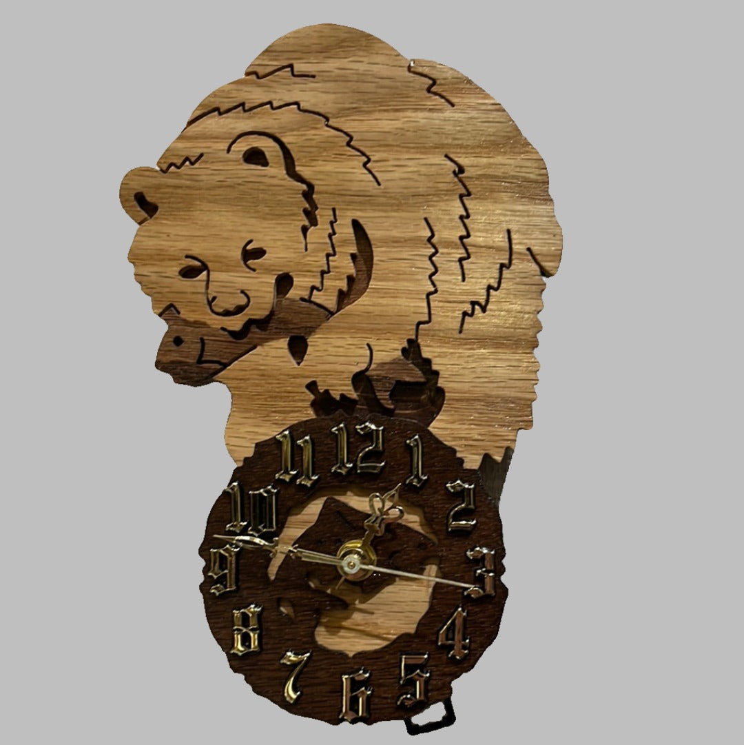 Alaskan made Bear Clock