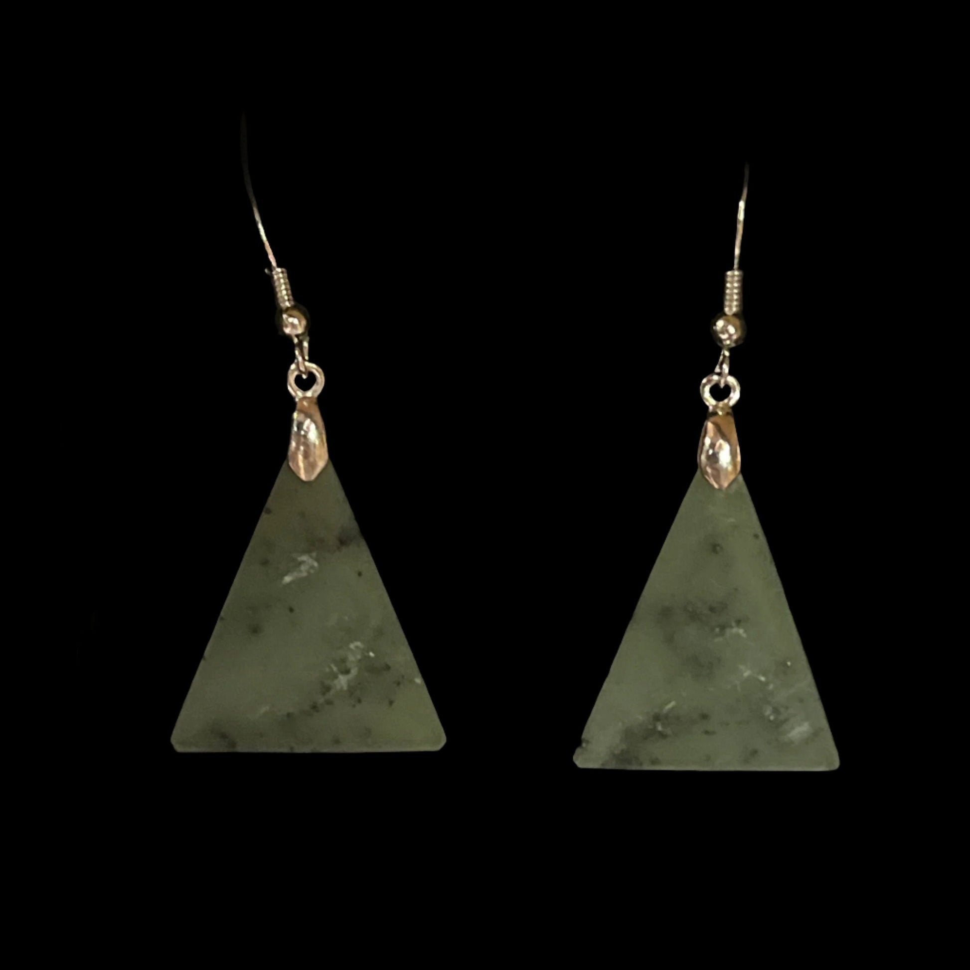 Alaskan Nephrite Jade Earrings, Certified made in Alaska