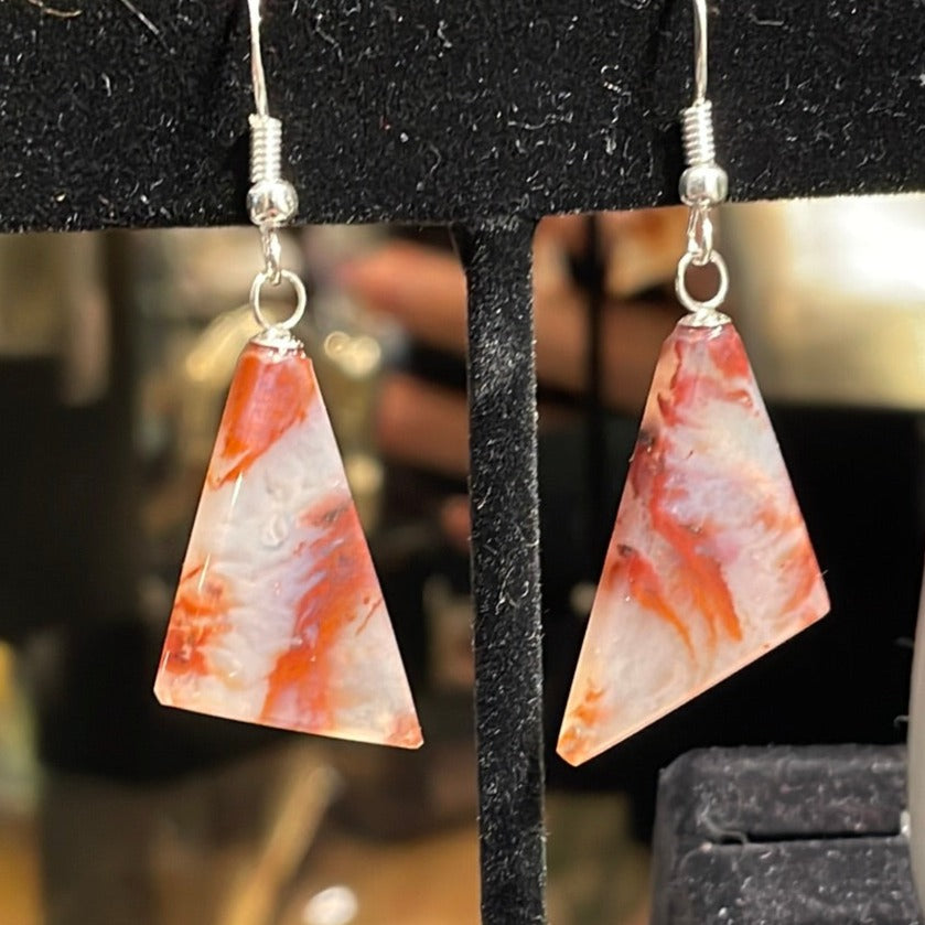 Flame Agate Earrings